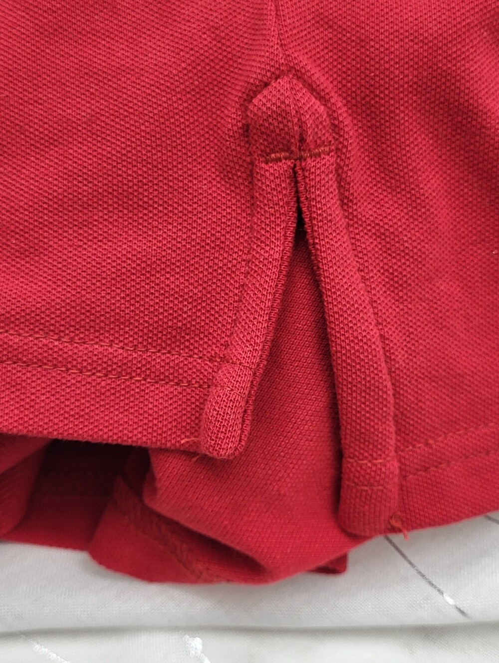 St. John's Bay Men's Short Sleeve Red Premium Polo Comfort Flex Size 3 XLT - Picture 6 of 8